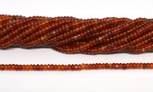 Carnelian polished rondel 2x4mm strand 764 beads-beads incl pearls-Beadthemup