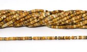 Picture Jasper Polished tube 3x2mm strand 150 beads-beads incl pearls-Beadthemup