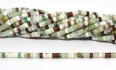 Chrysophase Polished tube 4x2mm strand 152 beads-beads incl pearls-Beadthemup