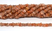 Peach Moonstone Chip approx 10x2mm strand 120 beads-beads incl pearls-Beadthemup