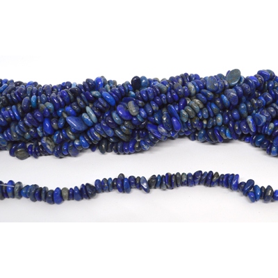 Lapis Lazuli Chip approx 10x2mm strand 125 beads