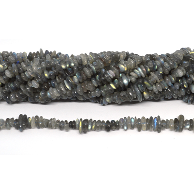 Labradorite Chip approx 10x2mm strand 130 beads