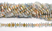 Beryl Chip approx 10x2mm strand 70 beads-beads incl pearls-Beadthemup