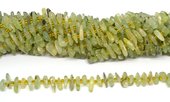 Prehnite Chip approx 10x2mm strand 70 beads-beads incl pearls-Beadthemup