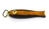 Tiger Eye Carved Fish 43mm pendant plus bail-beads incl pearls-Beadthemup