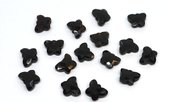 Black Obsidian Faceted Butterfly 8x10mm EACH BEAD-beads incl pearls-Beadthemup
