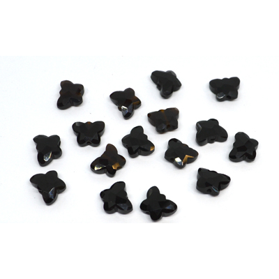 Black Obsidian Faceted Butterfly 8x10mm EACH BEAD