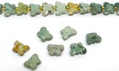 Peruvian Turquoise Faceted Butterfly 8x10mm EACH BEAD-beads incl pearls-Beadthemup