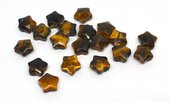 Tiger Eye Faceted Star 8mm EACH BEAD-beads incl pearls-Beadthemup