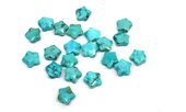 Turquoise Faceted Star 8mm EACH BEAD-beads incl pearls-Beadthemup