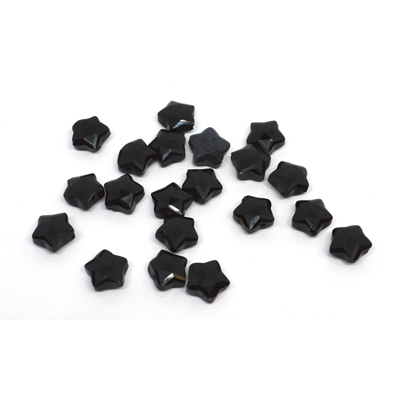 Black Obsidian Faceted Star 8mm EACH BEAD