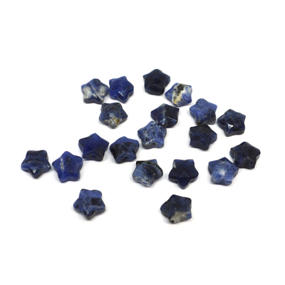 Sodalite Faceted Star 8mm EACH BEAD