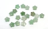 Green Strawberry Quartz  Faceted Star 8mm EACH BEAD-beads incl pearls-Beadthemup