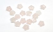 Rose Quartz Faceted Star 8mm EACH BEAD-beads incl pearls-Beadthemup