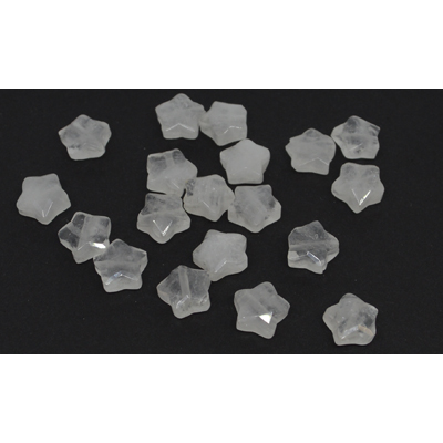 Clear Quartz Faceted Star 8mm EACH BEAD