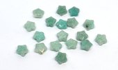 Amazonite Brazil  Faceted Star 8mm EACH BEAD-beads incl pearls-Beadthemup