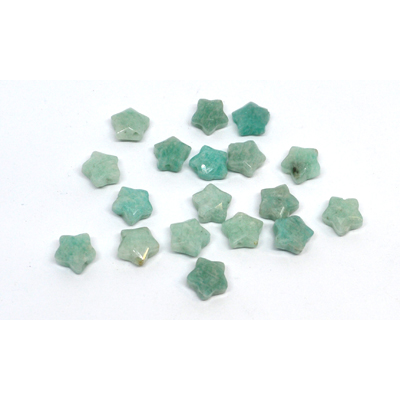 Amazonite Brazil  Faceted Star 8mm EACH BEAD