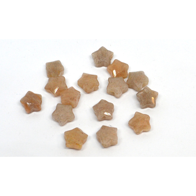 Sunstone  Faceted Star 8mm EACH BEAD