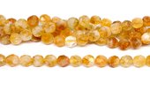 Citrine Faceted Barrel 9x10mm strand 36 beads-beads incl pearls-Beadthemup
