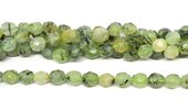 Prehnite Faceted Barrel 9x10mm strand 37 beads-beads incl pearls-Beadthemup