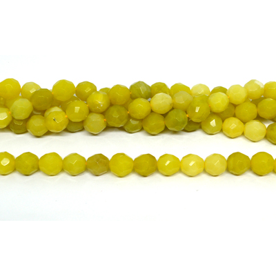 Lemon Jade Faceted Barrel 9x10mm strand 37 beads