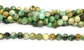 Opaque Green Angel Flourite polished round 10mm strand 38 beads-beads incl pearls-Beadthemup