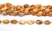 Red Fire Agate Natural polished oval 14x10mm strand 20 beads-beads incl pearls-Beadthemup