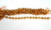 Citrine Faceted Rice 6x8mm strand 18 beads-beads incl pearls-Beadthemup