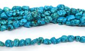 Dyed Howlite nugget approx 15x9mm strand 30 beads-beads incl pearls-Beadthemup