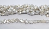 Freshwater Pearl Keshi 8-9x8mm Strand approx. 40 beads-beads incl pearls-Beadthemup