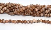 Peach Moonstone side drill nugget approx 10x6mm strand 54 beads-beads incl pearls-Beadthemup
