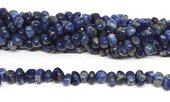 Sodalite side drill nugget approx 10x6mm strand 63 beads-beads incl pearls-Beadthemup