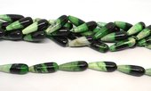 Chrysophase polished teardrop 10x30mm PAIR-beads incl pearls-Beadthemup