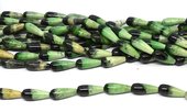 Chrysophase polished teardrop 8x20mm strand 13 beads-beads incl pearls-Beadthemup