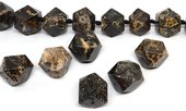 Large Mexican Agate 12 sided cube 18x19mm EACH BEAD-beads incl pearls-Beadthemup