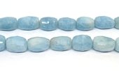 Aquamarine Faceted Barrel approx 13x18mm strand from 21 beads-beads incl pearls-Beadthemup
