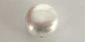 Sterling Silver Bead Round Flat 13x8mm BrShade 1p-findings-Beadthemup