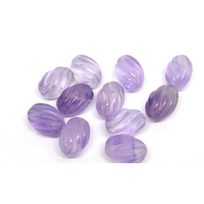 Amethyst Carved Oval 14x10mm EACH BEAD