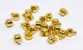 Lolipop Crimp Gold Rondel 3x2mm 0.45 wire and above 20 pack-findings-Beadthemup