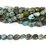 African Turquoise nugget Polished 10x8mm strand 38 beads