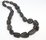 LAST STRAND  Black Rutile polished nugget 15-23mm 22 beads