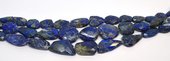 LAST STRANDS Lapis Lazuli Faceted flat nugget 20 beads-beads incl pearls-Beadthemup