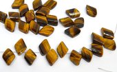 Tiger Eye top drill diamond 18x13mm PAIR-beads incl pearls-Beadthemup