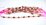 Multi stone pink light barrel 6x9mm strand 17 beads