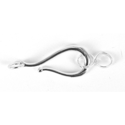 Sterling Silver Clasp Hook 29x14mm