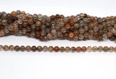 Black Super 7 polished round 6mm strand 59 beads-beads incl pearls-Beadthemup