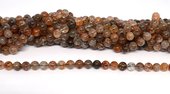 Black Super 7 polished round 8mm strand 50 beads-beads incl pearls-Beadthemup