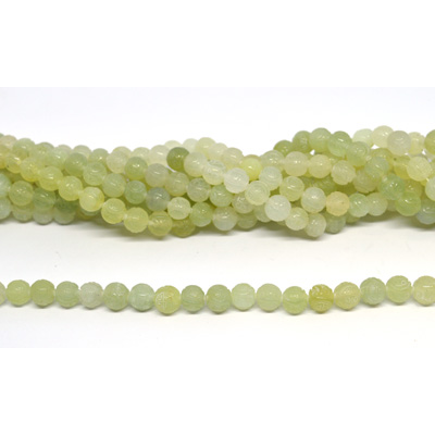 New Jade 8mm Carved round strand 54 beads