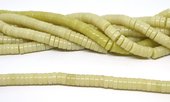 Lemon Jade 10x4mm Tube/Heshi strand 100 beads-beads incl pearls-Beadthemup