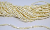 Mother of Pearl (trochus Maculatus) Rice 8x5mm strand-beads incl pearls-Beadthemup